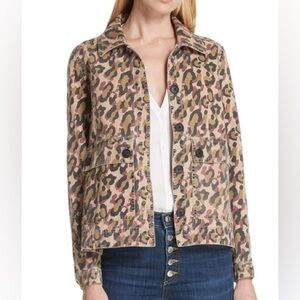 Veronica Beard Mercer Leopard Print Jacket